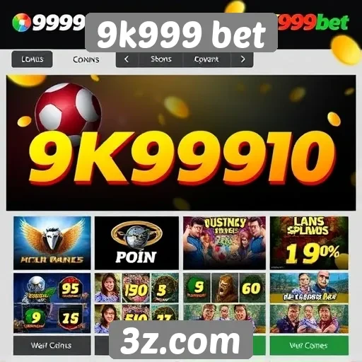 Comparativo de jogos oferecidos no 9k999 bet